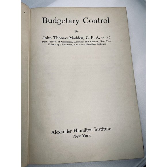 Modern Business Alexander Hamilton Institute Budgetar Control 1930 Vintage Book - Picture 8 of 12
